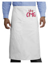 Like OMG Adult Bistro Apron by TooLoud-Bistro Apron-TooLoud-White-One-Size-Adult-Davson Sales