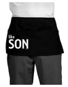 Matching Like Father Like Son Design - Like Son Dark Adult Mini Waist Apron, Server Apron by TooLoud-Mini Waist Apron-TooLoud-Black-One-Size-Davson Sales