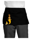 Mermaid Design - Yellow Dark Adult Mini Waist Apron, Server Apron-Mini Waist Apron-TooLoud-Black-One-Size-Davson Sales