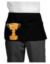 Number One Mom Trophy Dark Adult Mini Waist Apron, Server Apron by TooLoud-Mini Waist Apron-TooLoud-Black-One-Size-Davson Sales