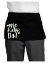 One Lucky Dad Shamrock Dark Adult Mini Waist Apron-Aprons - Waist-TooLoud-Black-One-Size-Davson Sales