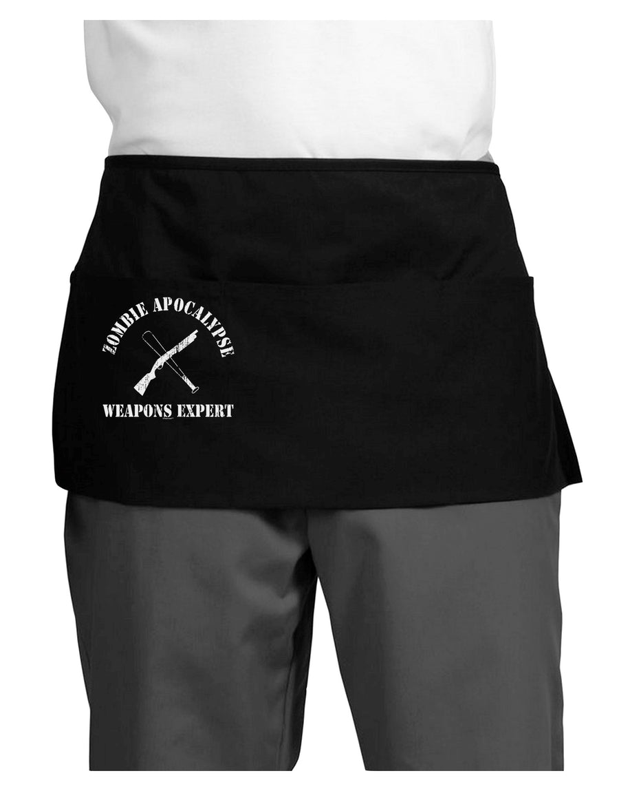 Zombie Apocalypse Group Weapons Expert Dark Adult Mini Waist Apron, Server Apron-Mini Waist Apron-TooLoud-Black-One-Size-Davson Sales