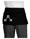 Water Molecule Text Dark Adult Mini Waist Apron, Server Apron by TooLoud-Mini Waist Apron-TooLoud-Black-One-Size-Davson Sales