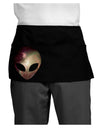 Extraterrestrial Face - Space #2 Dark Adult Mini Waist Apron, Server Apron by TooLoud-Mini Waist Apron-TooLoud-Black-One-Size-Davson Sales