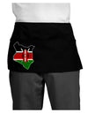 Kenya Flag Silhouette Dark Adult Mini Waist Apron, Server Apron-Mini Waist Apron-TooLoud-Black-One-Size-Davson Sales