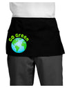 Go Green - Planet Earth Dark Adult Mini Waist Apron, Server Apron-Mini Waist Apron-TooLoud-Black-One-Size-Davson Sales