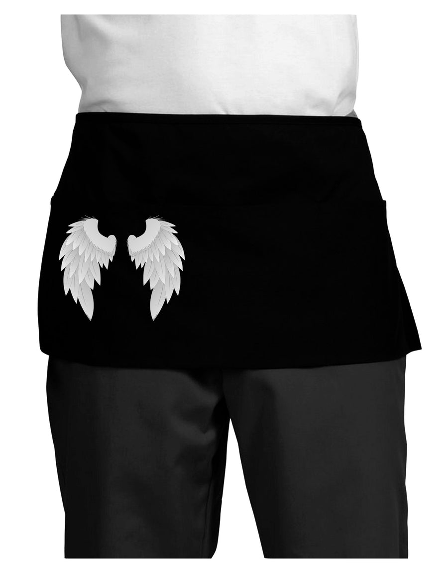 Epic Angel Wings Design Dark Adult Mini Waist Apron, Server Apron-Mini Waist Apron-TooLoud-Black-One-Size-Davson Sales