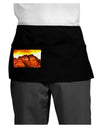 San Juan Mountain Range CO Dark Adult Mini Waist Apron, Server Apron-Mini Waist Apron-TooLoud-Black-One-Size-Davson Sales