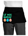 Lil' Egg Hunter - Easter - Green Dark Adult Mini Waist Apron, Server Apron by TooLoud-Mini Waist Apron-TooLoud-Black-One-Size-Davson Sales