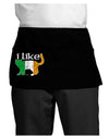 I Like Irish Cat Silhouette Dark Adult Mini Waist Apron, Server Apron by TooLoud-Mini Waist Apron-TooLoud-Black-One-Size-Davson Sales