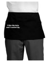 I Like Big Data Dark Adult Mini Waist Apron, Server Apron by TooLoud-Mini Waist Apron-TooLoud-Black-One-Size-Davson Sales