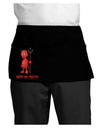 Cute Devil - Happy Halloween Design Dark Adult Mini Waist Apron, Server Apron-Mini Waist Apron-TooLoud-Black-One-Size-Davson Sales