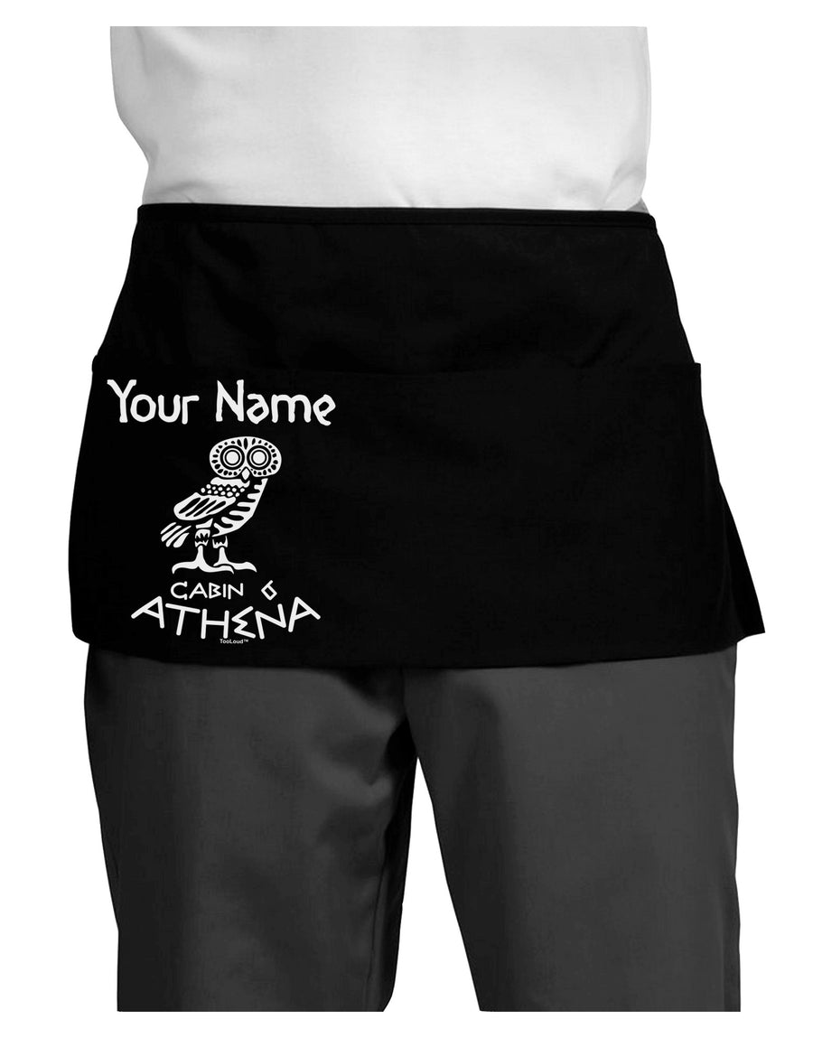 Personalized Cabin 6 Athena Dark Adult Mini Waist Apron, Server Apron by-Mini Waist Apron-TooLoud-Black-One-Size-Davson Sales