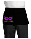 Mardi Gras - Purple Gold Green Mask Dark Adult Mini Waist Apron, Server Apron by TooLoud-Mini Waist Apron-TooLoud-Black-One-Size-Davson Sales