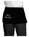 Bah Humbug Design - Script Dark Adult Mini Waist Apron, Server Apron-Mini Waist Apron-TooLoud-Black-One-Size-Davson Sales