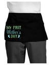 My First Mother's Day - Baby Feet - Blue Dark Adult Mini Waist Apron, Server Apron by TooLoud-Mini Waist Apron-TooLoud-Black-One-Size-Davson Sales