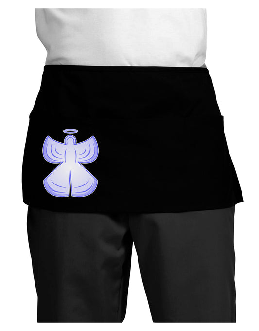 Snow Angel Design - Winter Dark Adult Mini Waist Apron, Server Apron-Mini Waist Apron-TooLoud-Black-One-Size-Davson Sales