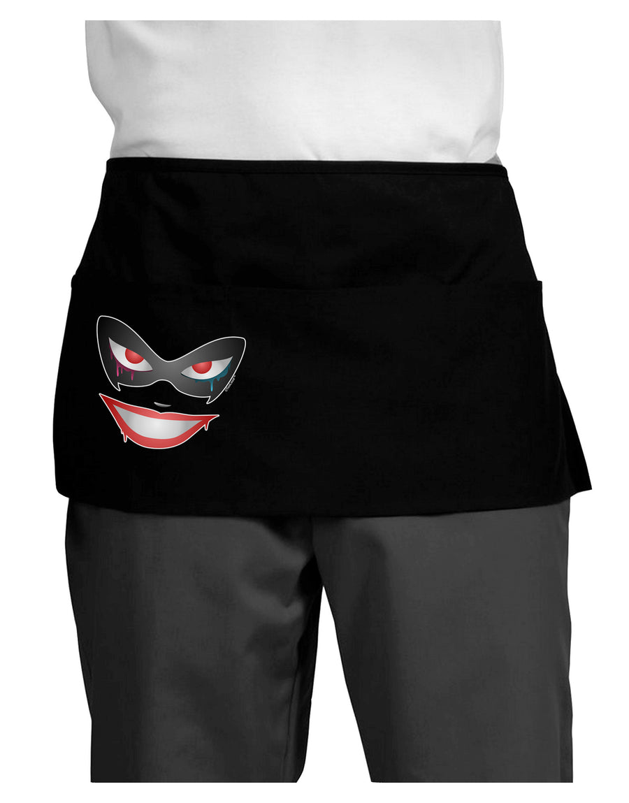 Lil Monster Mask Dark Adult Mini Waist Apron, Server Apron-Mini Waist Apron-TooLoud-Black-One-Size-Davson Sales