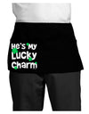 He's My Lucky Charm - Matching Couples Design Dark Adult Mini Waist Apron, Server Apron by TooLoud-Mini Waist Apron-TooLoud-Black-One-Size-Davson Sales