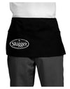 Lucille Slugger Logo Dark Adult Mini Waist Apron, Server Apron by TooLoud-Mini Waist Apron-TooLoud-Black-One-Size-Davson Sales