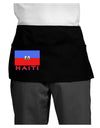 Haiti Flag Dark Dark Adult Mini Waist Apron, Server Apron-Mini Waist Apron-TooLoud-Black-One-Size-Davson Sales