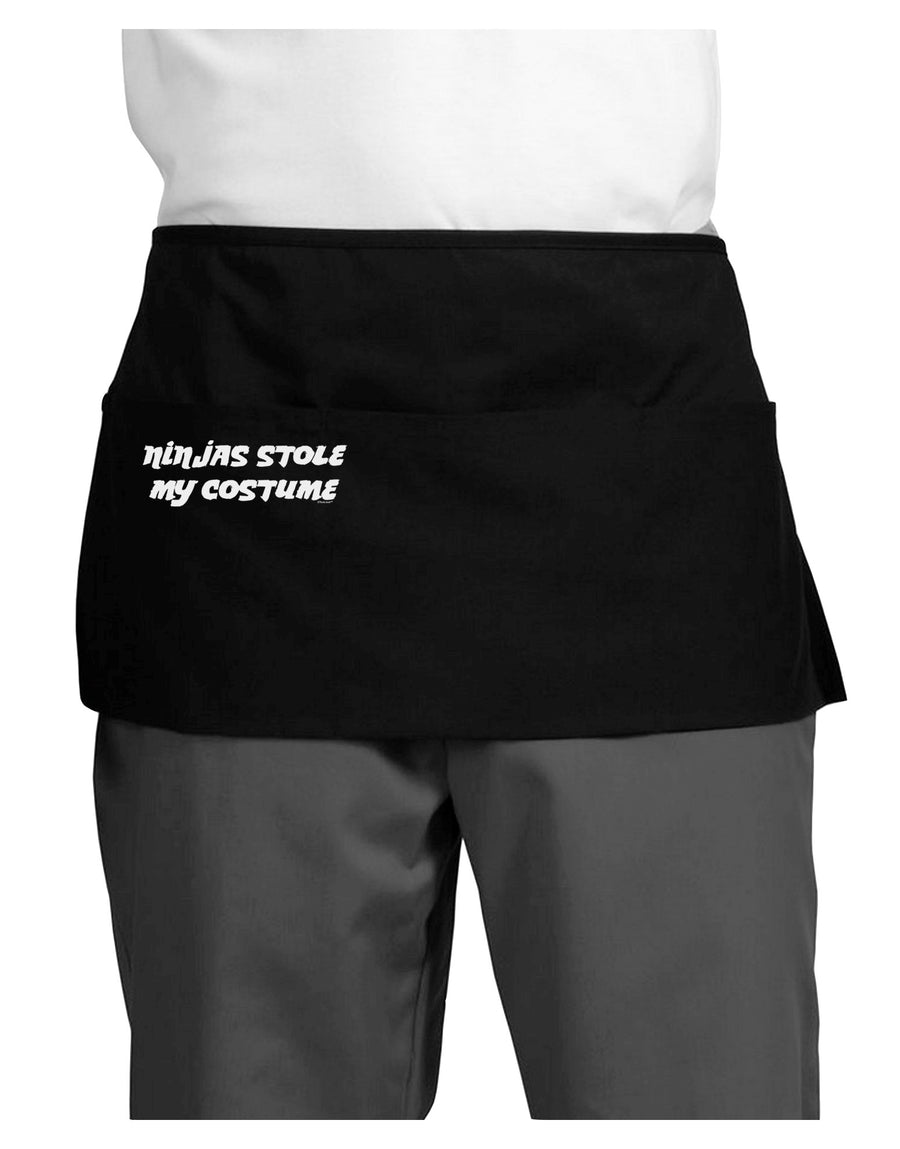 Ninjas Stole My Costume - Halloween Dark Adult Mini Waist Apron, Server Apron-Mini Waist Apron-TooLoud-Black-One-Size-Davson Sales