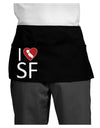 I Heart San Francisco Dark Adult Mini Waist Apron, Server Apron