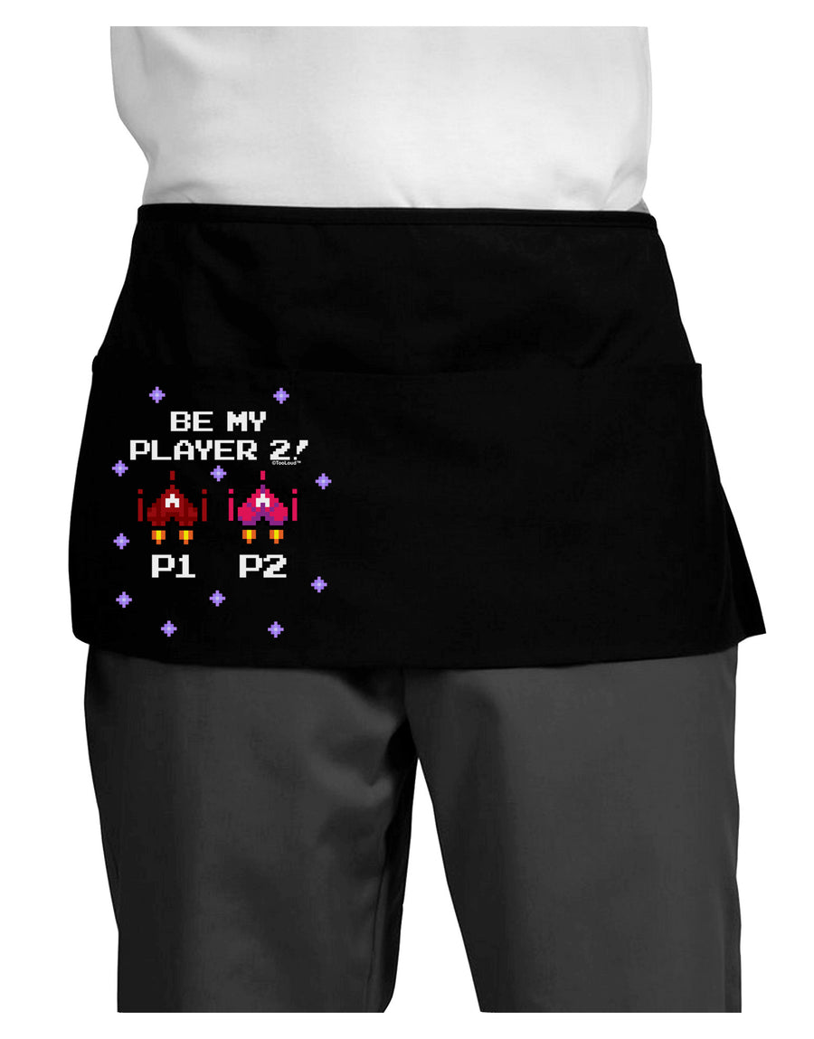 Be My Player 2 Dark Adult Mini Waist Apron, Server Apron-Mini Waist Apron-TooLoud-Black-One-Size-Davson Sales