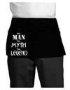 The Man The Myth The Legend Dark Adult Mini Waist Apron, Server Apron by TooLoud-Mini Waist Apron-TooLoud-Black-One-Size-Davson Sales