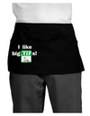 I Like Big Tifs Dark Adult Mini Waist Apron, Server Apron-Mini Waist Apron-TooLoud-Black-One-Size-Davson Sales