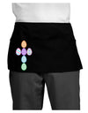 Easter Egg Cross Faux Applique Dark Adult Mini Waist Apron, Server Apron-Mini Waist Apron-TooLoud-Black-One-Size-Davson Sales