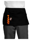 Wizard Tie Red and Yellow Dark Adult Mini Waist Apron, Server Apron-Mini Waist Apron-TooLoud-Black-One-Size-Davson Sales