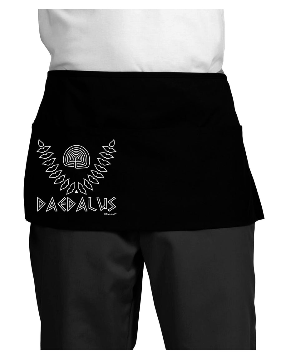 Labyrinth - Daedalus - Greek Mythology Dark Adult Mini Waist Apron, Server Apron by TooLoud-Mini Waist Apron-TooLoud-Black-One-Size-Davson Sales