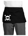 Skull and Crossbones Halloween Dark Adult Mini Waist Apron, Server Apron-Mini Waist Apron-TooLoud-Black-One-Size-Davson Sales