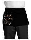 New York City - City Lights Dark Adult Mini Waist Apron, Server Apron by TooLoud-Mini Waist Apron-TooLoud-Black-One-Size-Davson Sales