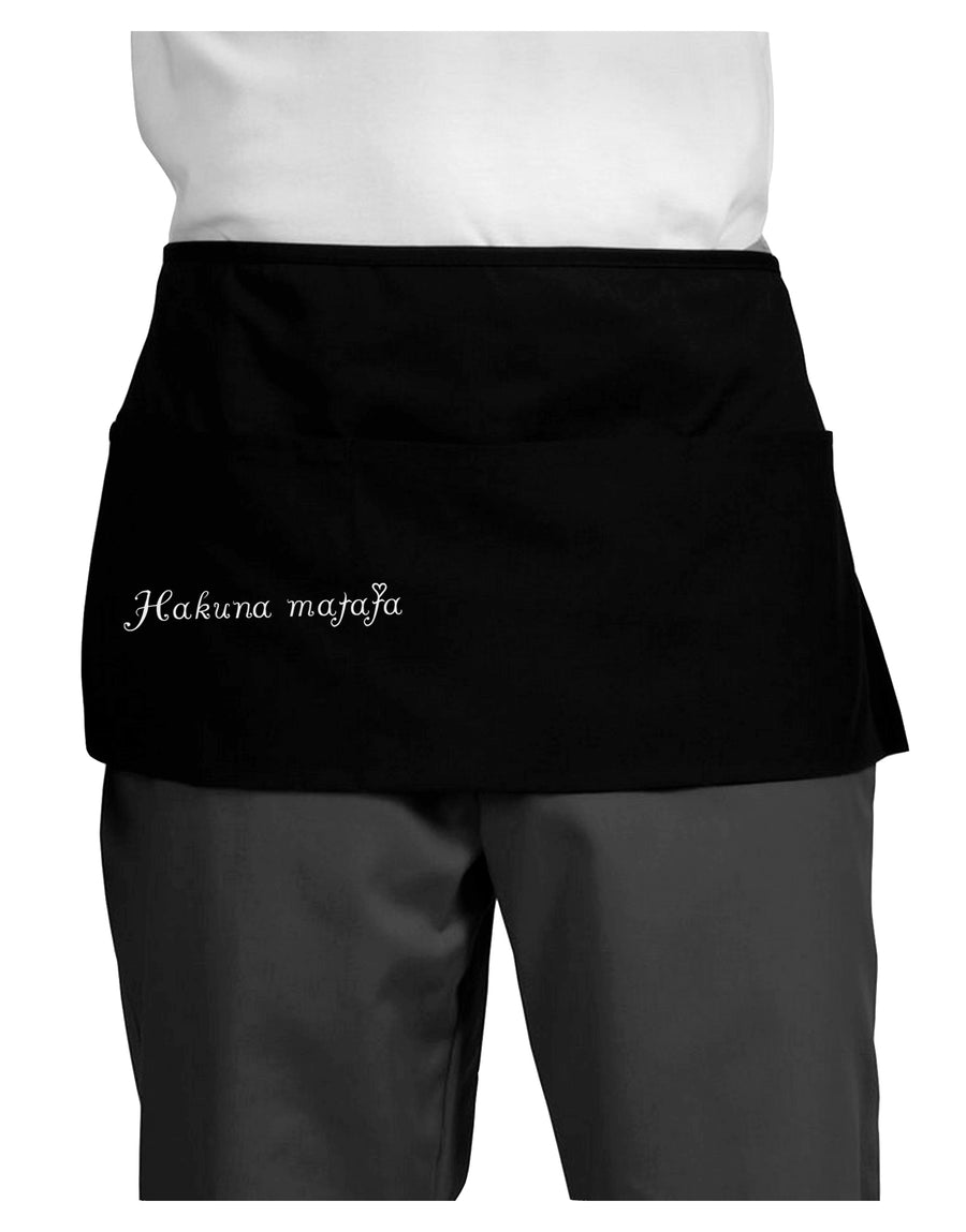 TooLoud Hakuna Matata Dark Dark Adult Mini Waist Apron-Aprons - Waist-TooLoud-Black-One-Size-Davson Sales