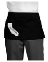 California - United States Shape Dark Adult Mini Waist Apron, Server Apron by TooLoud-Mini Waist Apron-TooLoud-Black-One-Size-Davson Sales