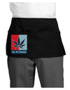 Yes We Cannabis - Marijuana Leaf Dark Adult Mini Waist Apron, Server Apron-Mini Waist Apron-TooLoud-Black-One-Size-Davson Sales