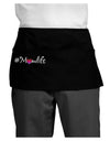 Hashtag Momlife Dark Adult Mini Waist Apron, Server Apron-Mini Waist Apron-TooLoud-Black-One-Size-Davson Sales