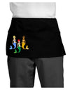 Three Mermaids Dark Adult Mini Waist Apron, Server Apron-Mini Waist Apron-TooLoud-Black-One-Size-Davson Sales