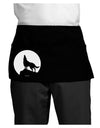 Wolf Howling at the Moon - Design #1 Dark Adult Mini Waist Apron, Server Apron by TooLoud-Mini Waist Apron-TooLoud-Black-One-Size-Davson Sales