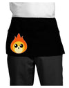 Cute Fireball Design Dark Adult Mini Waist Apron, Server Apron-Mini Waist Apron-TooLoud-Black-One-Size-Davson Sales