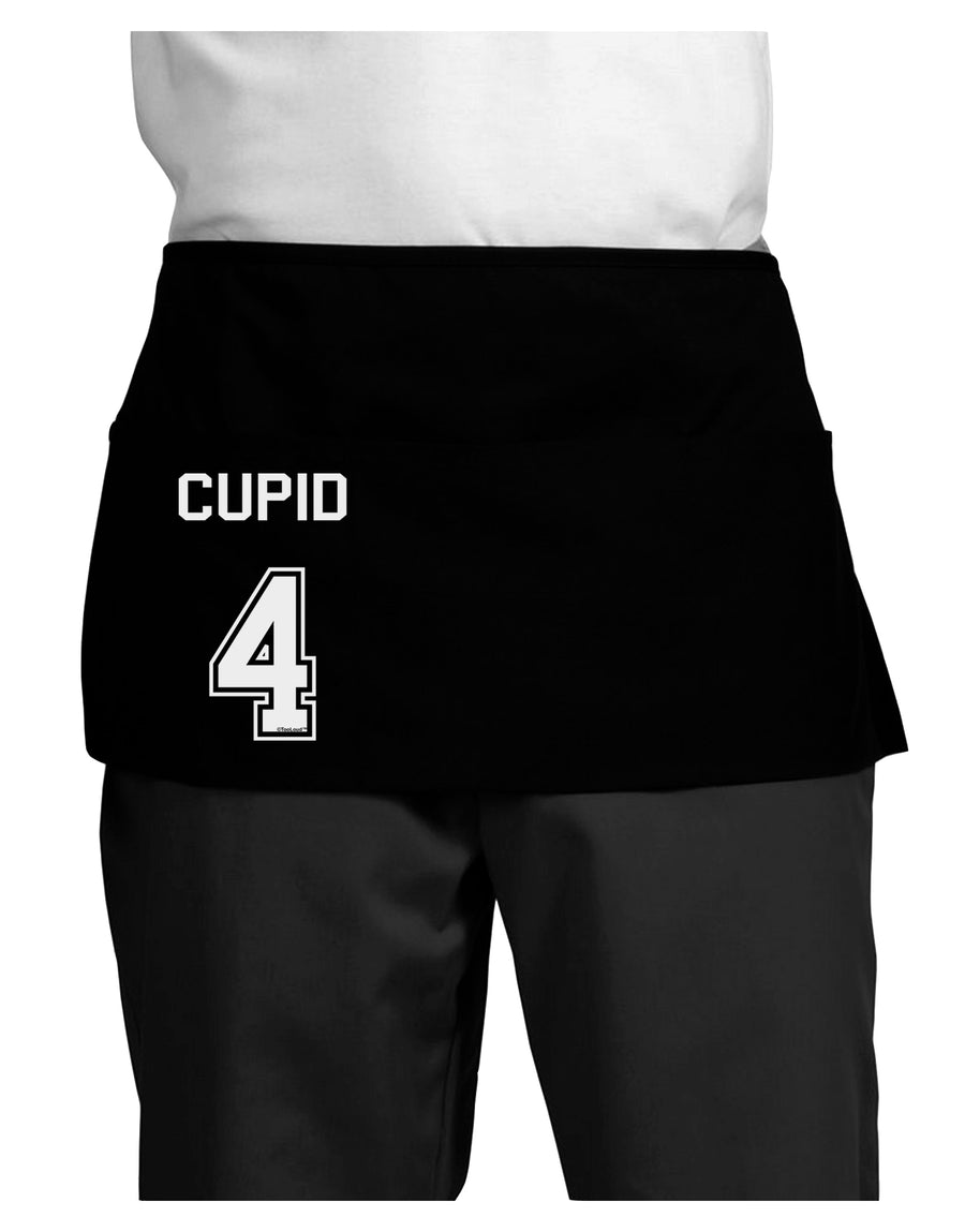 Reindeer Jersey - Cupid 4 Dark Adult Mini Waist Apron, Server Apron-Mini Waist Apron-TooLoud-Black-One-Size-Davson Sales