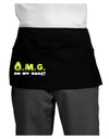 OMG - Oh My Guac - Guacamole Design Dark Adult Mini Waist Apron, Server Apron by TooLoud-Mini Waist Apron-TooLoud-Black-One-Size-Davson Sales