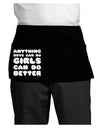 Anything Boys Can Do Girls Can Do Better Dark Adult Mini Waist Apron, Server Apron by TooLoud-Mini Waist Apron-TooLoud-Black-One-Size-Davson Sales