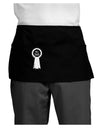 Number One Dad Award Ribbon Dark Adult Mini Waist Apron, Server Apron-Mini Waist Apron-TooLoud-Black-One-Size-Davson Sales