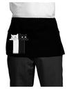 Longcat and Tacgnol - Internet Humor Dark Adult Mini Waist Apron, Server Apron by TooLoud-Mini Waist Apron-TooLoud-Black-One-Size-Davson Sales