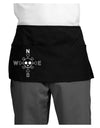 Compass Rose - Skull and Crossbones Dark Adult Mini Waist Apron, Server Apron-Mini Waist Apron-TooLoud-Black-One-Size-Davson Sales