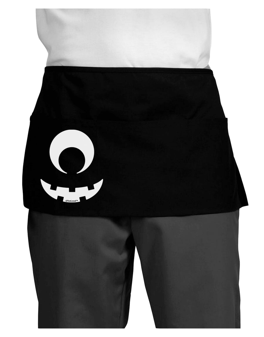 Cyclops Jack-o-Lantern Dark Adult Mini Waist Apron, Server Apron-Mini Waist Apron-TooLoud-Black-One-Size-Davson Sales