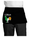 I Like Irish Rooster Silhouette Dark Adult Mini Waist Apron, Server Apron by TooLoud-Mini Waist Apron-TooLoud-Black-One-Size-Davson Sales